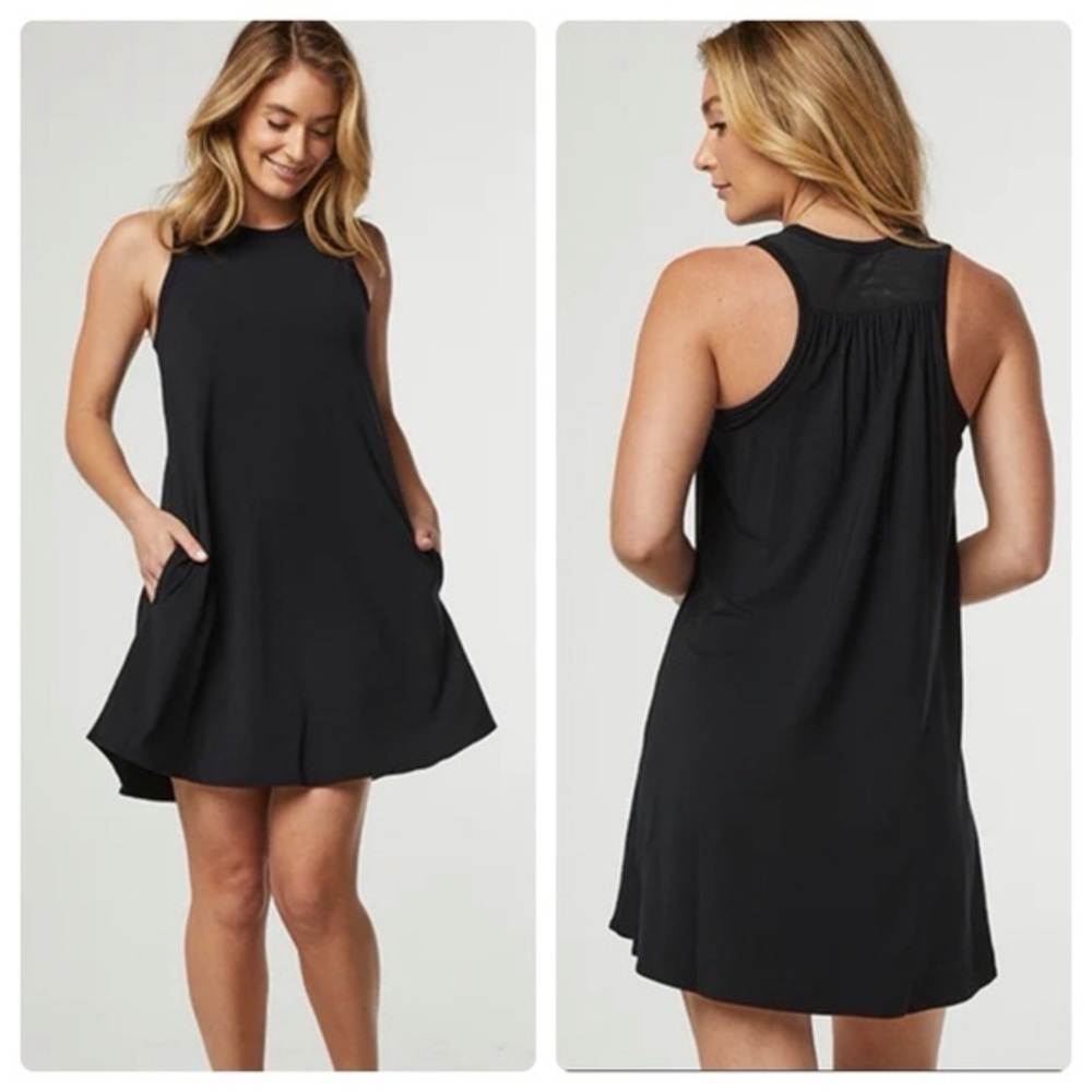 Shebird The Tunic‎ Tank Dress with Built-in Bra Black Size 4/M